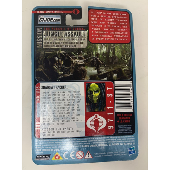 GI JOE PoC Jungle Assault: Shadow Tracker Cobra Jungle Tracker # 1105 NEW 2010 - Picture 2 of 3